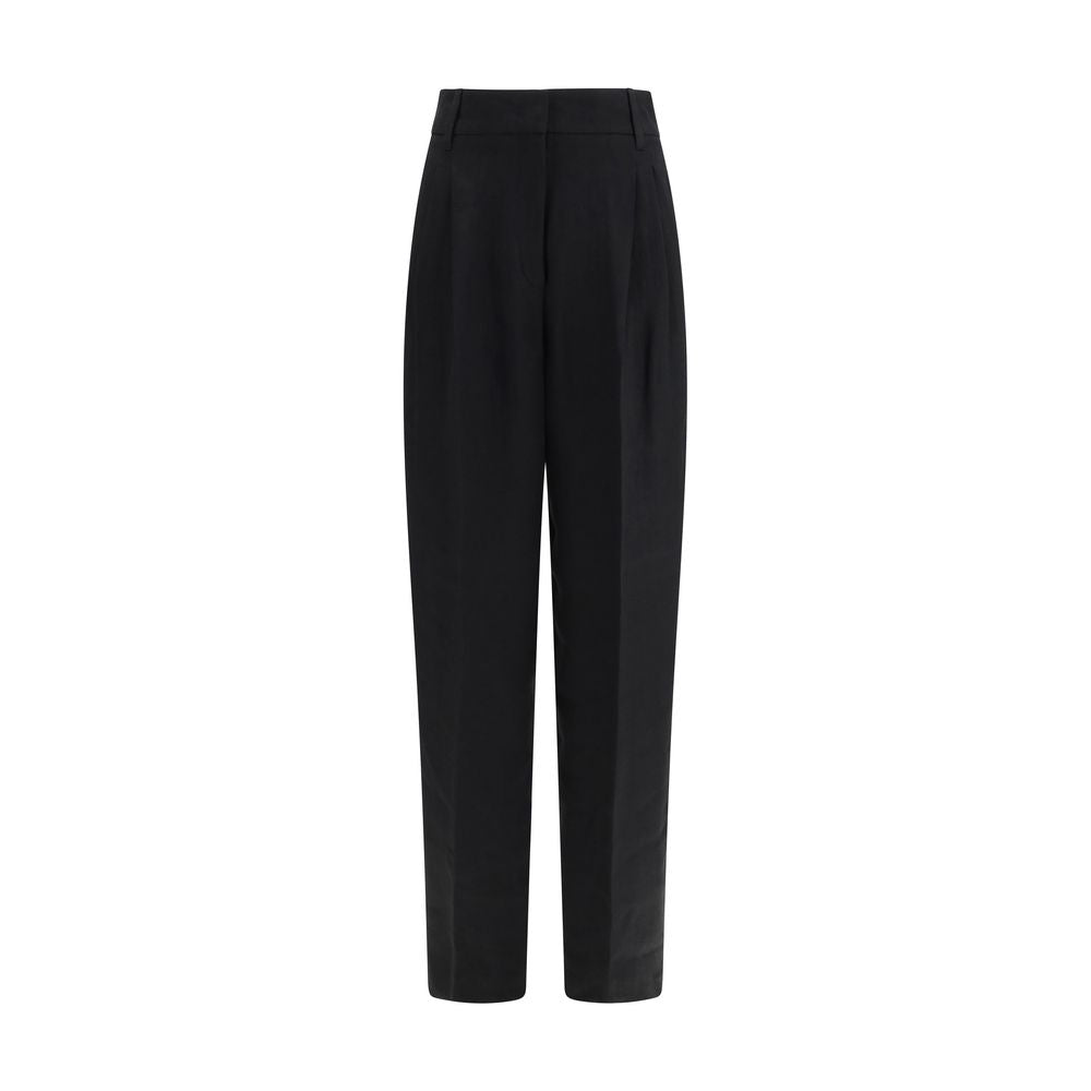 Elevate your wardrobe with Max Mara's Mstsumero Pants, crafted from pure délavé linen, embodying luxury and sophistication for effortless elegance in every step.