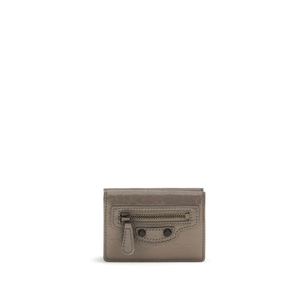 Balenciaga Black Lamb Ovis Aries Wallet - Artisanal Luxury Elegance