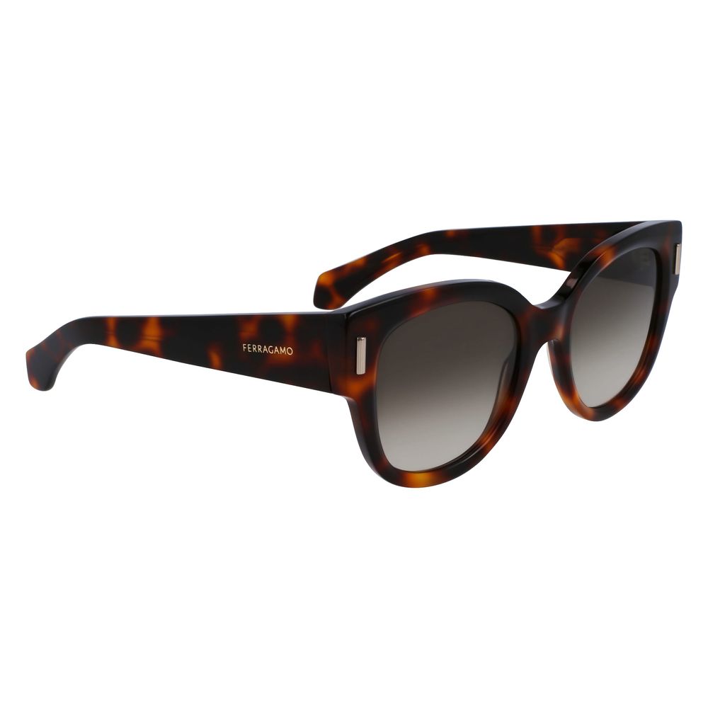 Experience the allure of Ferragamo Brown Acetate Sunglasses, where exquisite craftsmanship meets timeless elegance, perfect for the discerning individual seeking luxury.