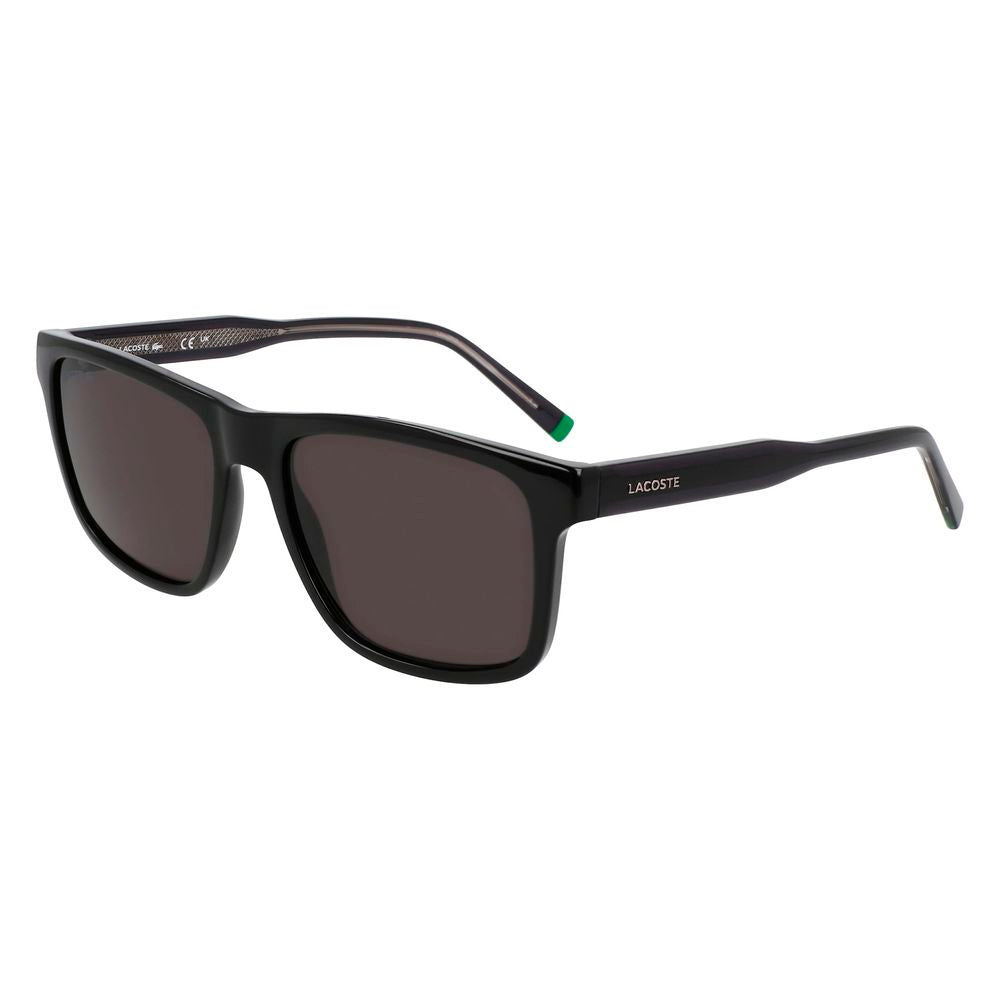 Indulge in the sophistication of Lacoste Black Injected Sunglasses, where exquisite craftsmanship meets timeless elegance, perfect for the discerning connoisseur.