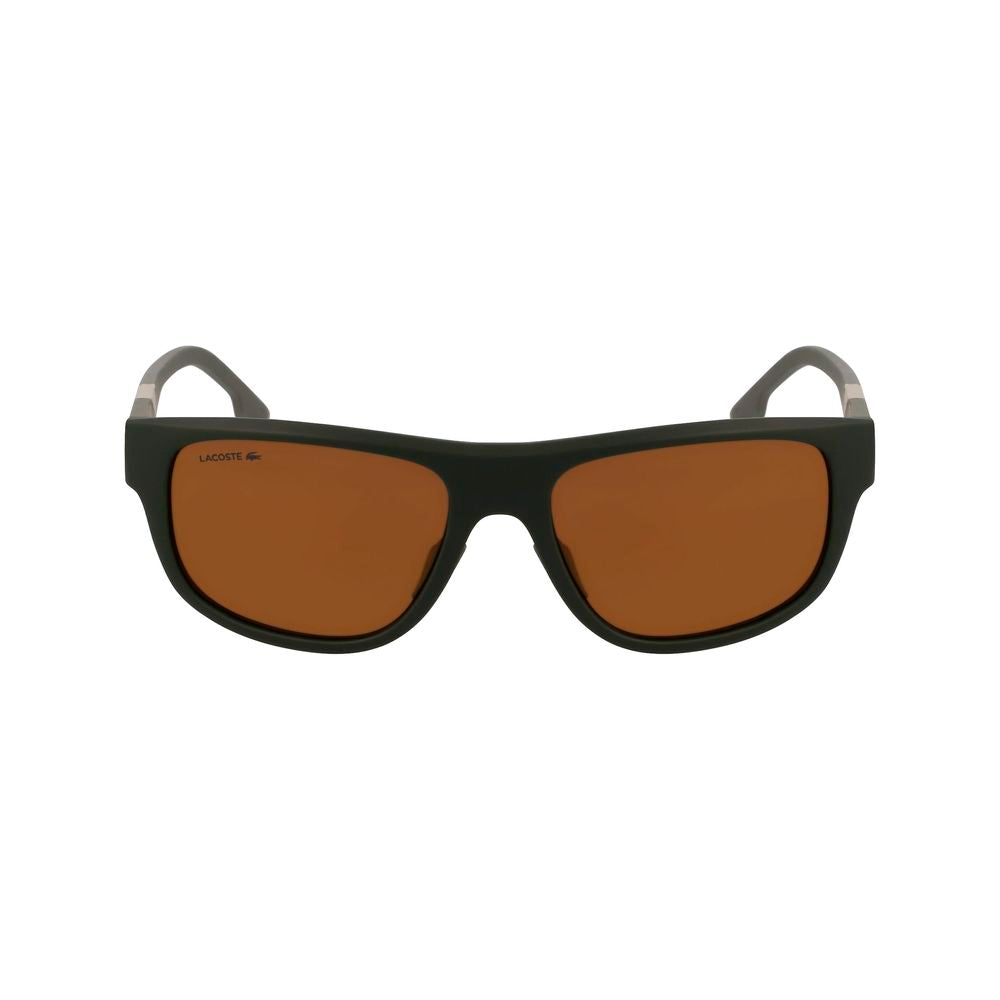 Indulge in the sophistication of Lacoste Brown Injected Sunglasses, where exquisite craftsmanship meets timeless elegance, offering unparalleled UV protection for the discerning individual.