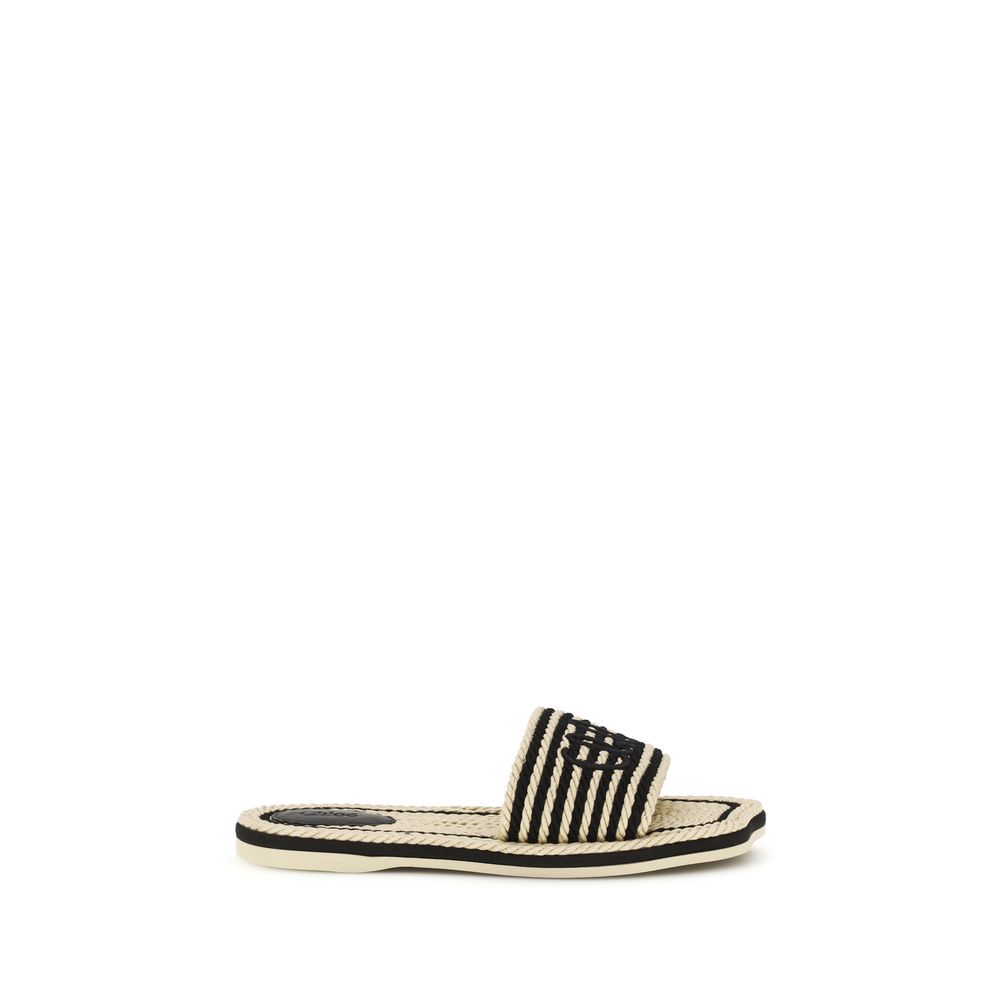 Chloé Multicolor Raffia Sandals - Handcrafted Luxury Footwear