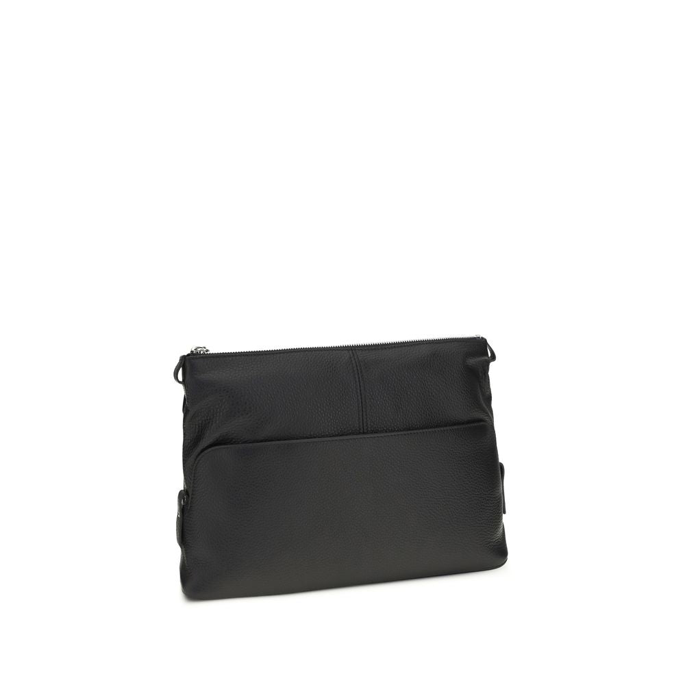 Maison Margiela Black Calf Leather Bos Taurus Shoulder Bag