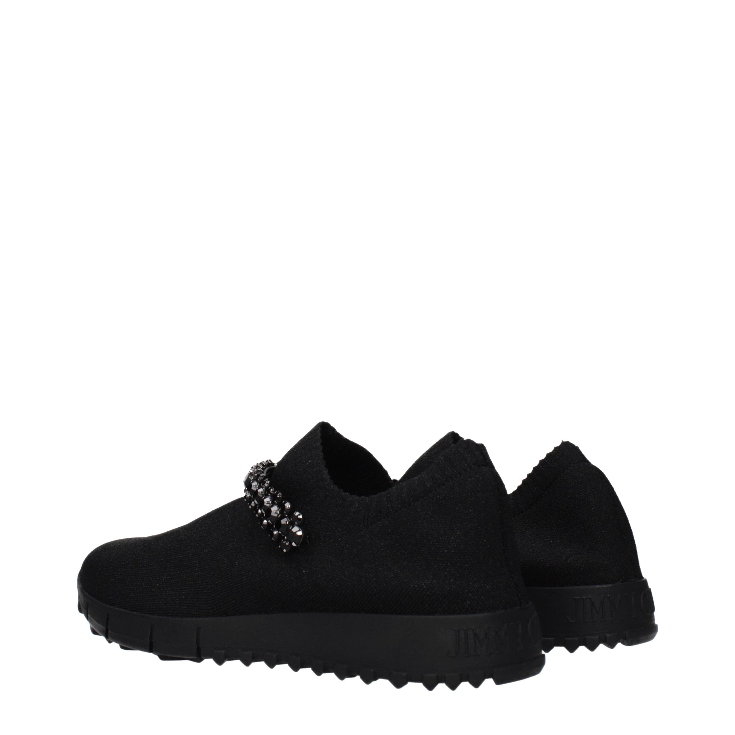 Elevate your elegance with Jimmy Choo Black Fabric Slip-On Loafers, where exquisite craftsmanship meets timeless luxury, perfect for the discerning individual.