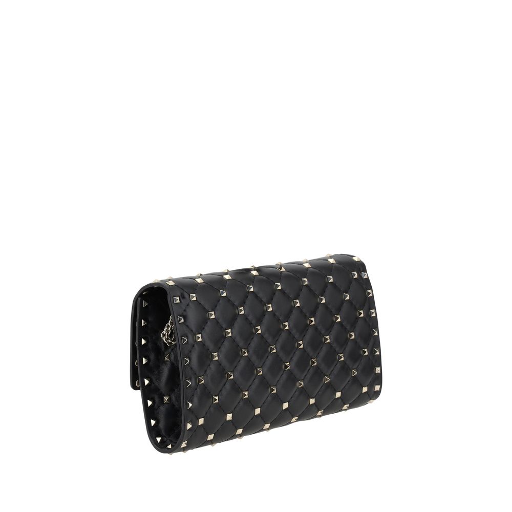 Valentino Garavani Black Lamb Ovis Aries Aries Shoulder Bag