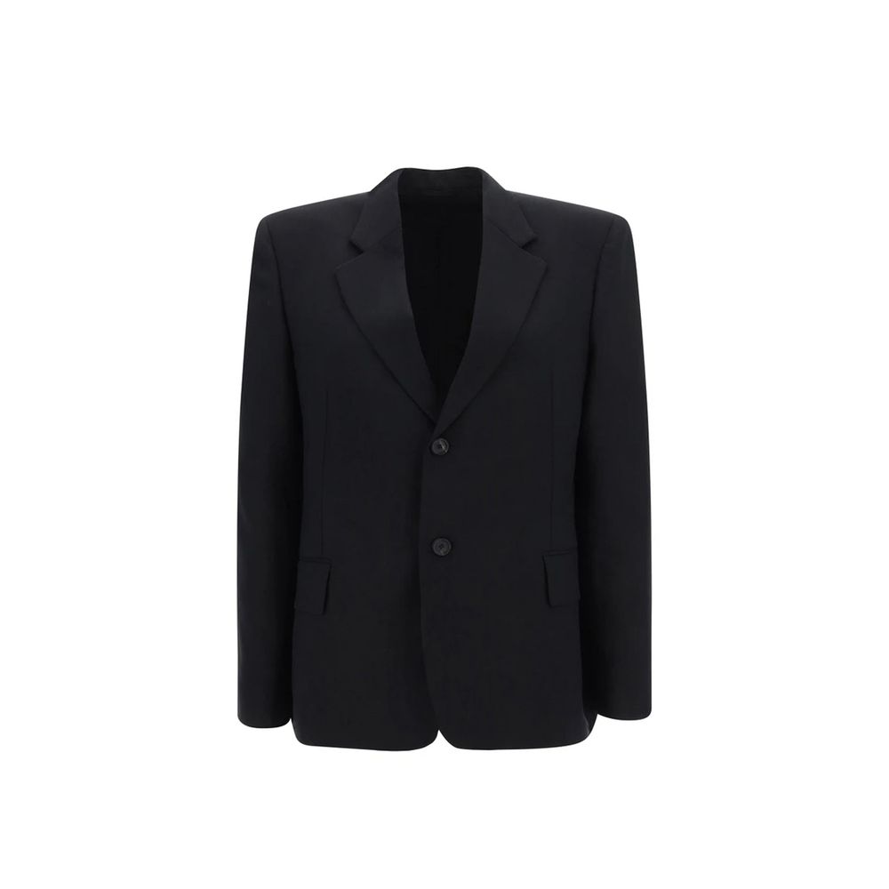 Balenciaga Black Wool Jacket - Luxurious Designer Couture