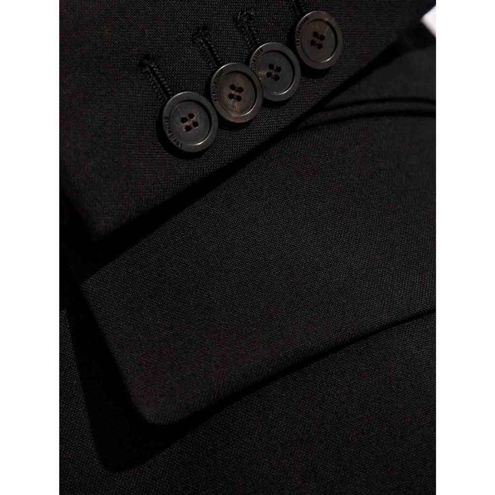 Balenciaga Black Wool Jacket - Luxurious Designer Couture