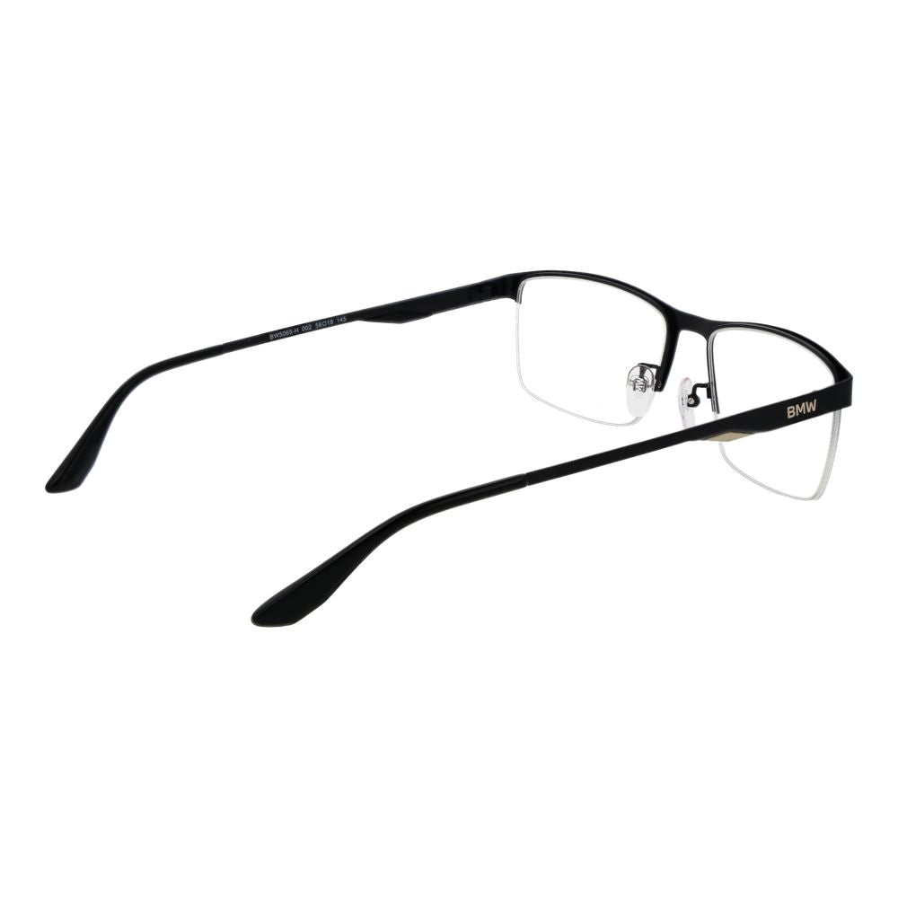 BMW Black Metal Glasses - Designer Frames for Timeless Elegance
