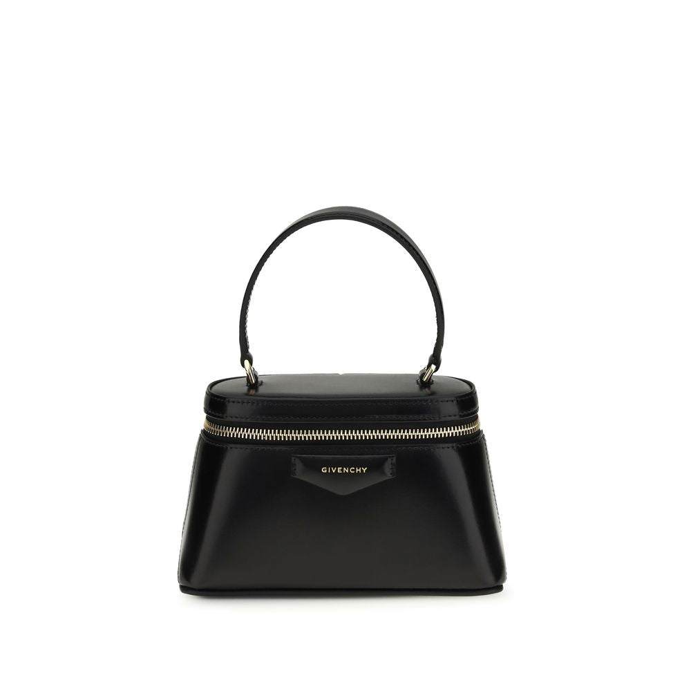 Givenchy Black Calf Leather Handbag - Artisanal Luxury Elegance