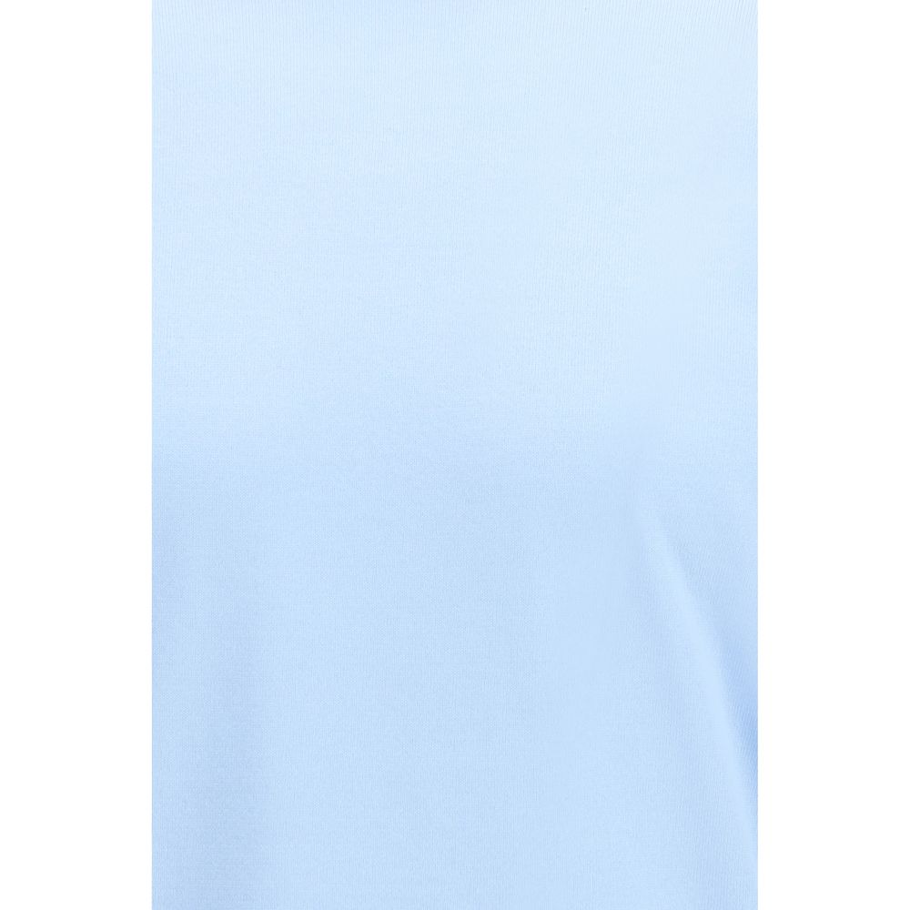Experience the exquisite allure of the Prada Blue Cotton Sweatshirt, crafted from luxurious cotton for a refined silhouette that elevates any wardrobe.