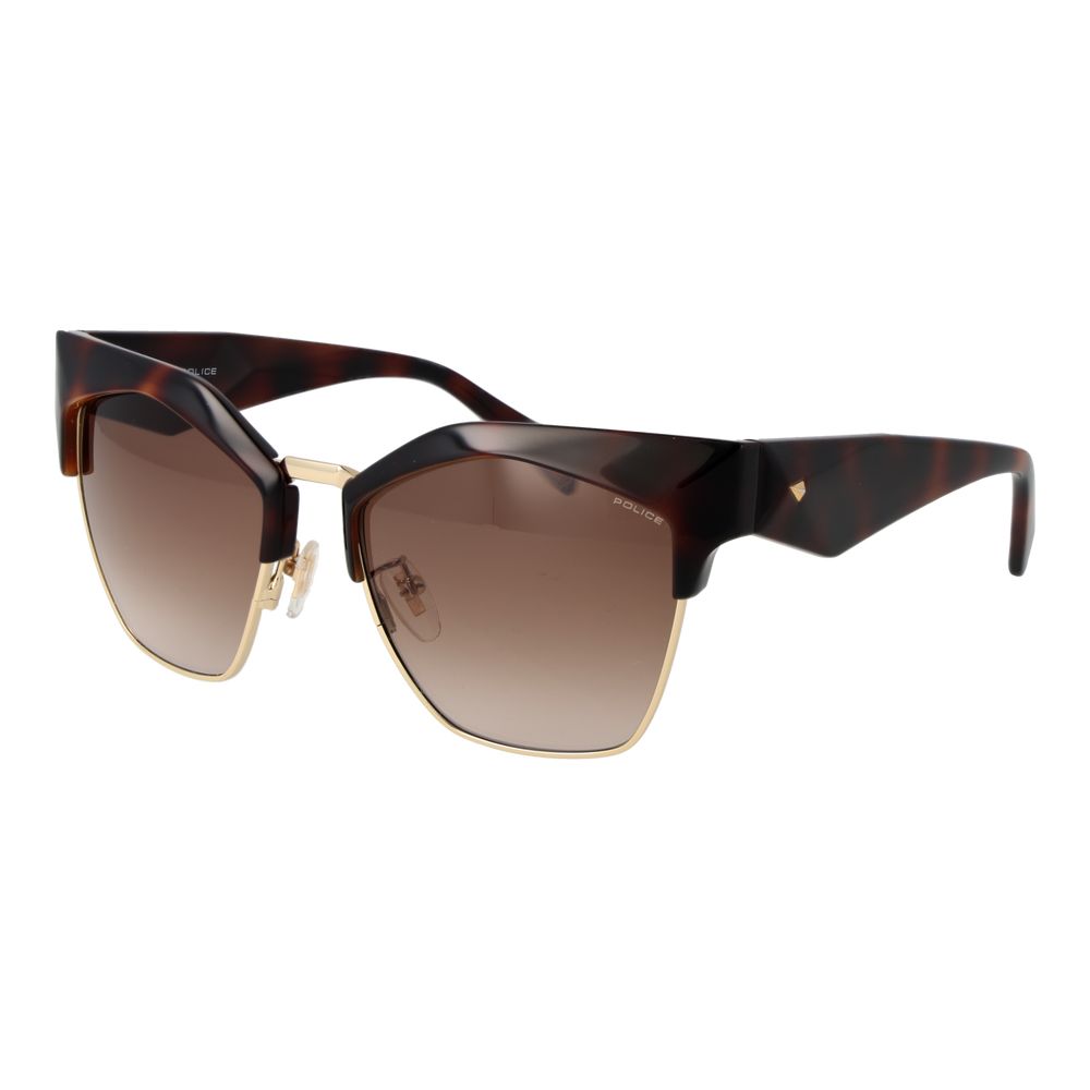 Elevate your style with Police Brown Plastic Sunglasses, where exquisite craftsmanship meets timeless elegance, ensuring you radiate confidence and sophistication.