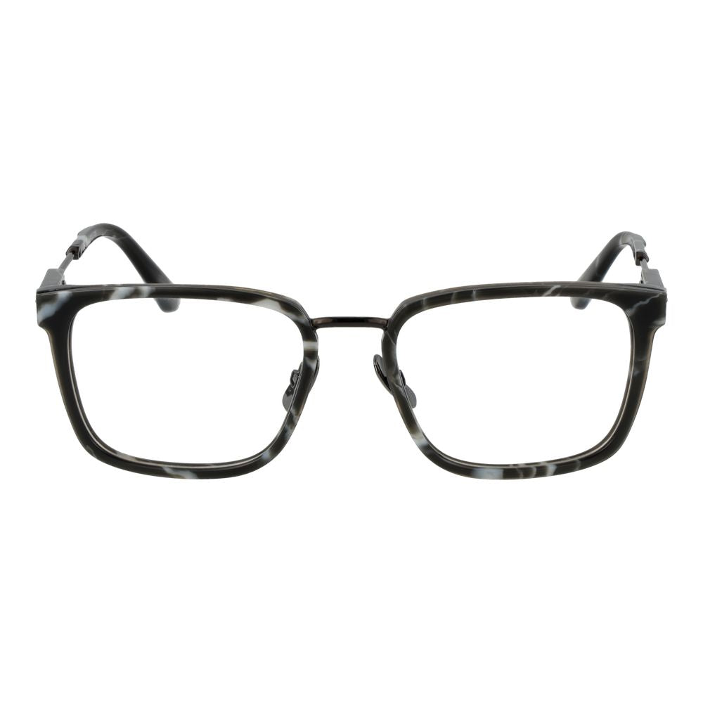 Police Gray Metal Glasses - Luxury Full-Rim Frames for All
