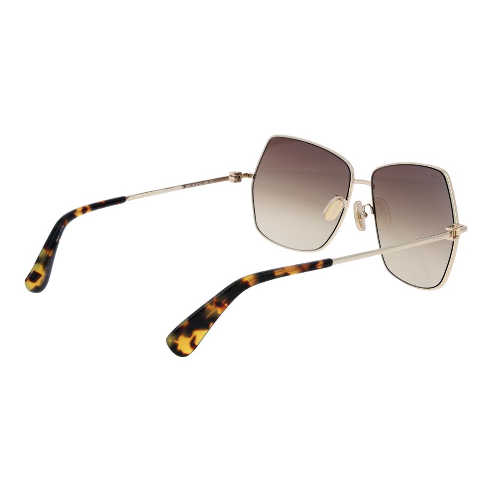 Indulge in the elegance of Max Mara Gold Metal Sunglasses, where exquisite craftsmanship meets timeless luxury, perfect for those who appreciate refined style.
