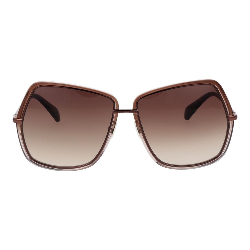 Elevate your style with Max Mara Bronze Metal Sunglasses, where exquisite craftsmanship meets timeless elegance, perfect for sunlit sophistication.