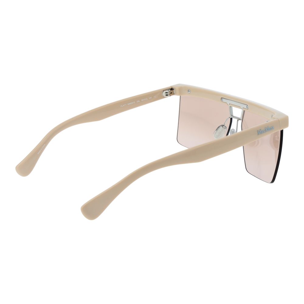 Discover the Max Mara Beige Plastic Sunglasses, a symbol of refined elegance and luxury, offering 100% UVA & UVB protection for the discerning fashion aficionado.