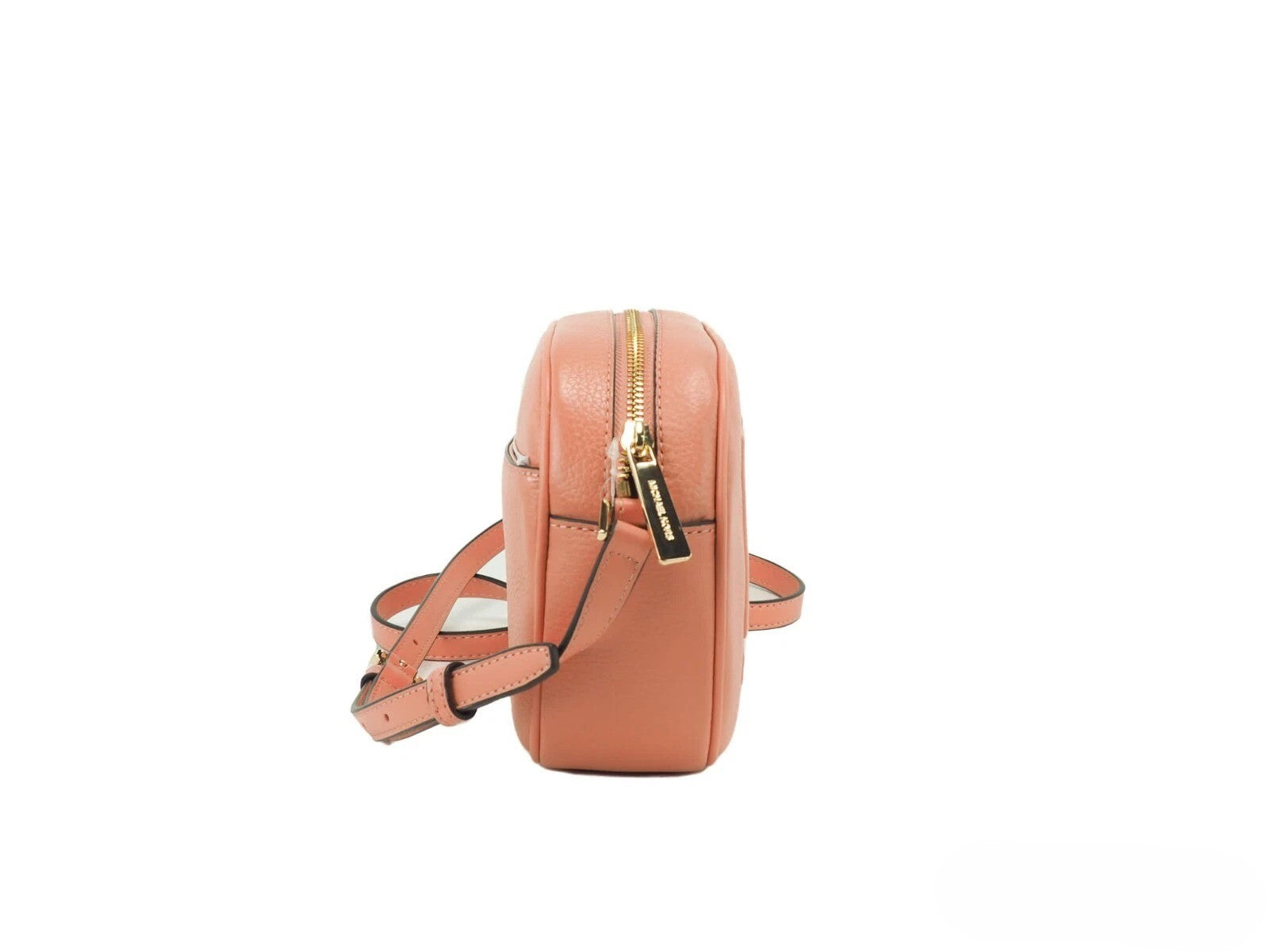 Elevate your style with the Michael Kors Jet Set Travel Medium Sherbert Leather Oval Camera Crossbody Bag, a masterpiece of craftsmanship and luxurious design for the discerning individual.