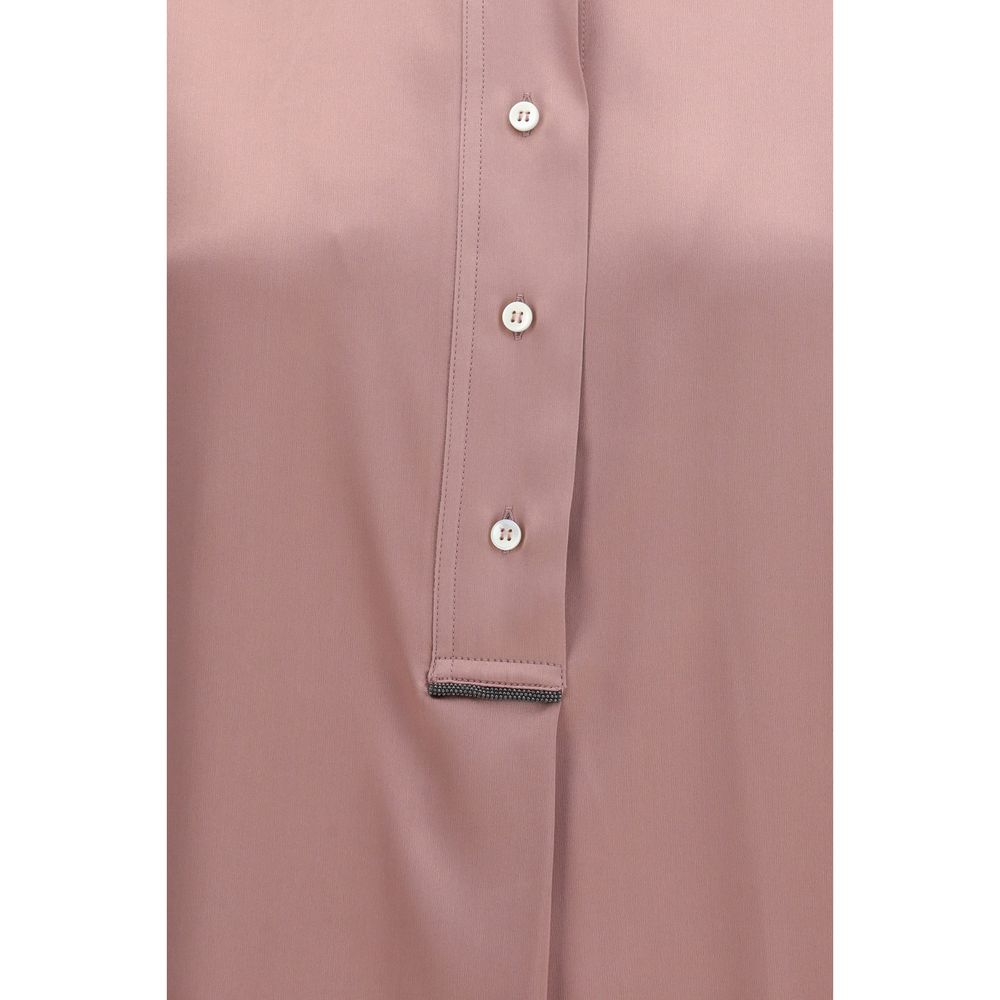 Brunello Cucinelli Silk Shirt - Designer Artisanal Elegance