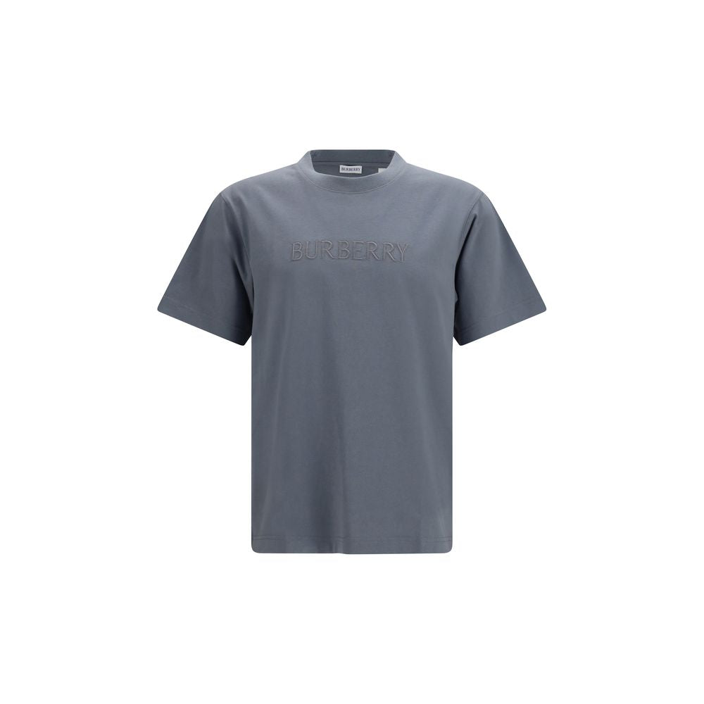 Burberry Gray Cotton T-Shirt - Designer Luxury Couture Elegance