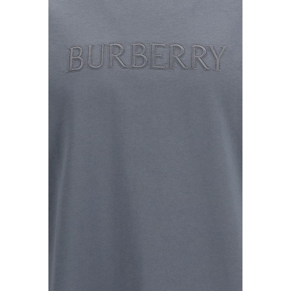 Burberry Gray Cotton T-Shirt - Designer Luxury Couture Elegance