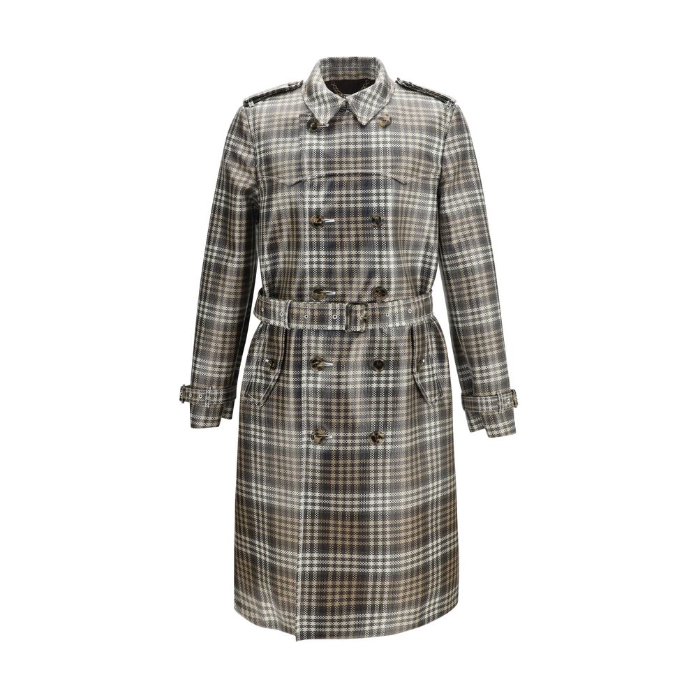 Burberry Brown Polyester Coat - Luxurious Designer Couture