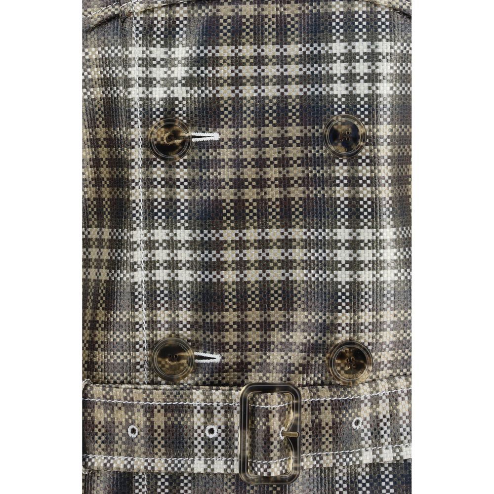Burberry Brown Polyester Coat - Luxurious Designer Couture