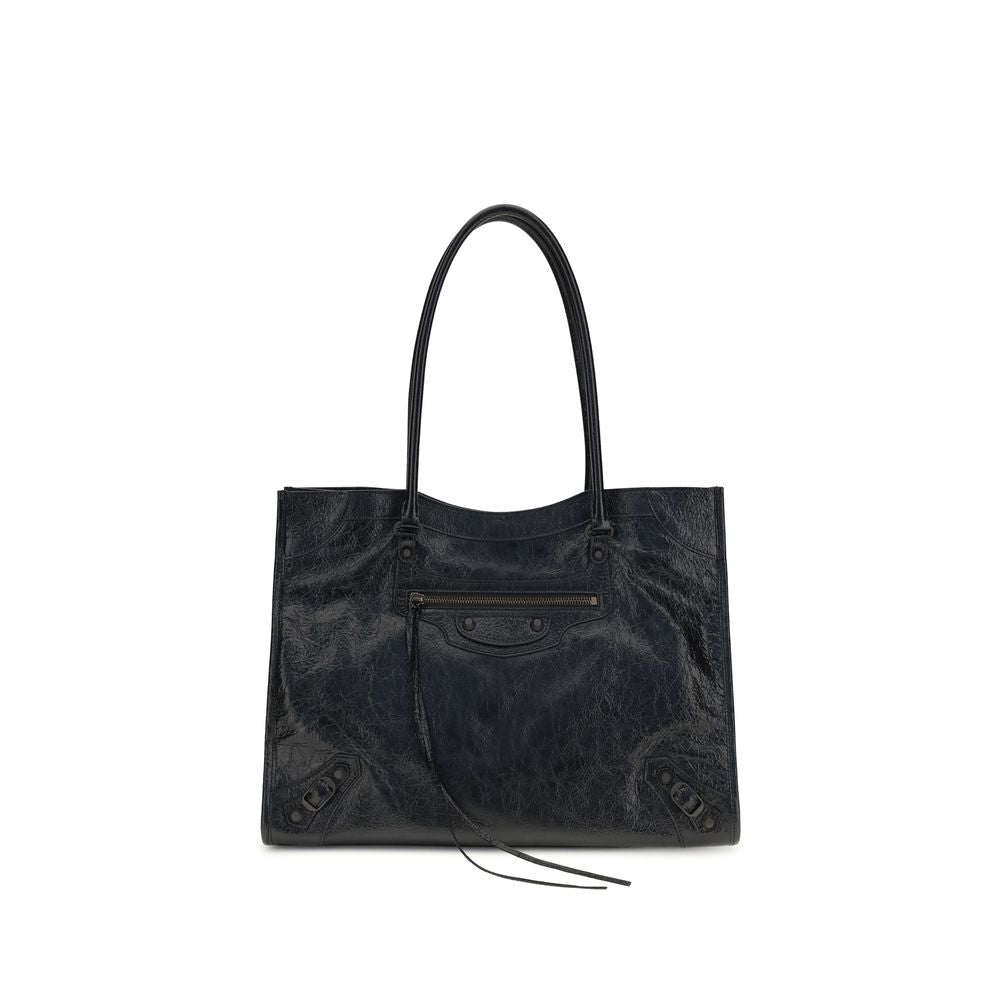Balenciaga Black Lamb Ovis Aries Shoulder Bag - Artisanal Luxury
