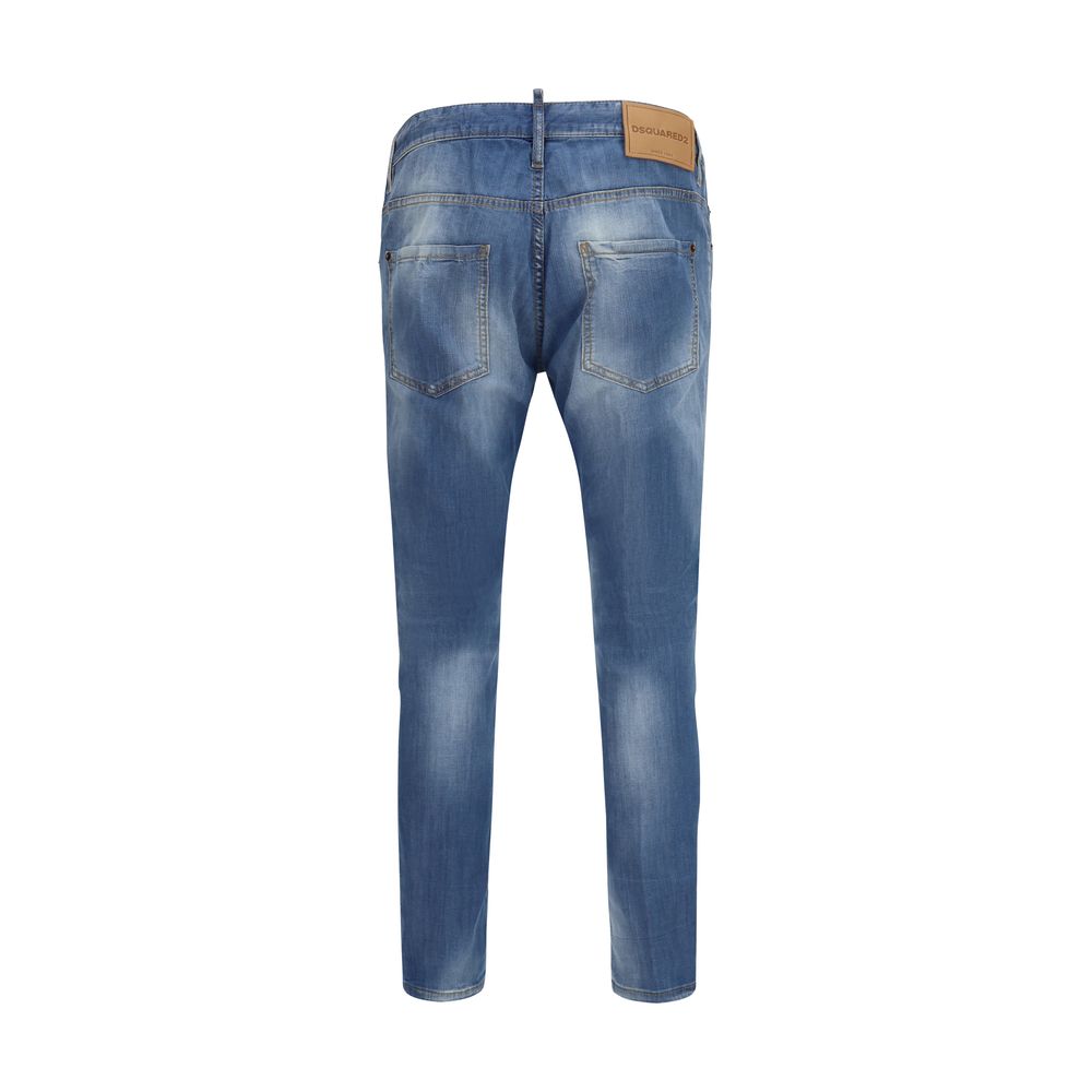 Dsquared² Blue Cotton Slim Fit Jeans – Luxe Designer Denim