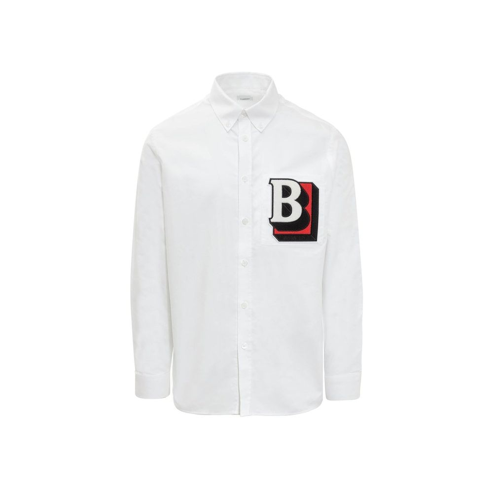 Burberry White Cotton Dress Shirt - Luxurious Designer Couture