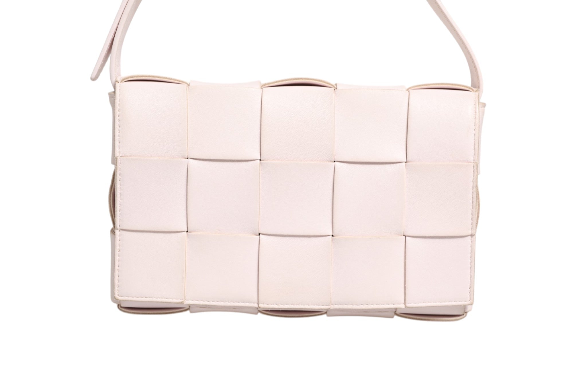 Bottega Veneta Pink Intrecciato Cassette Shoulder Bag - Artisanal