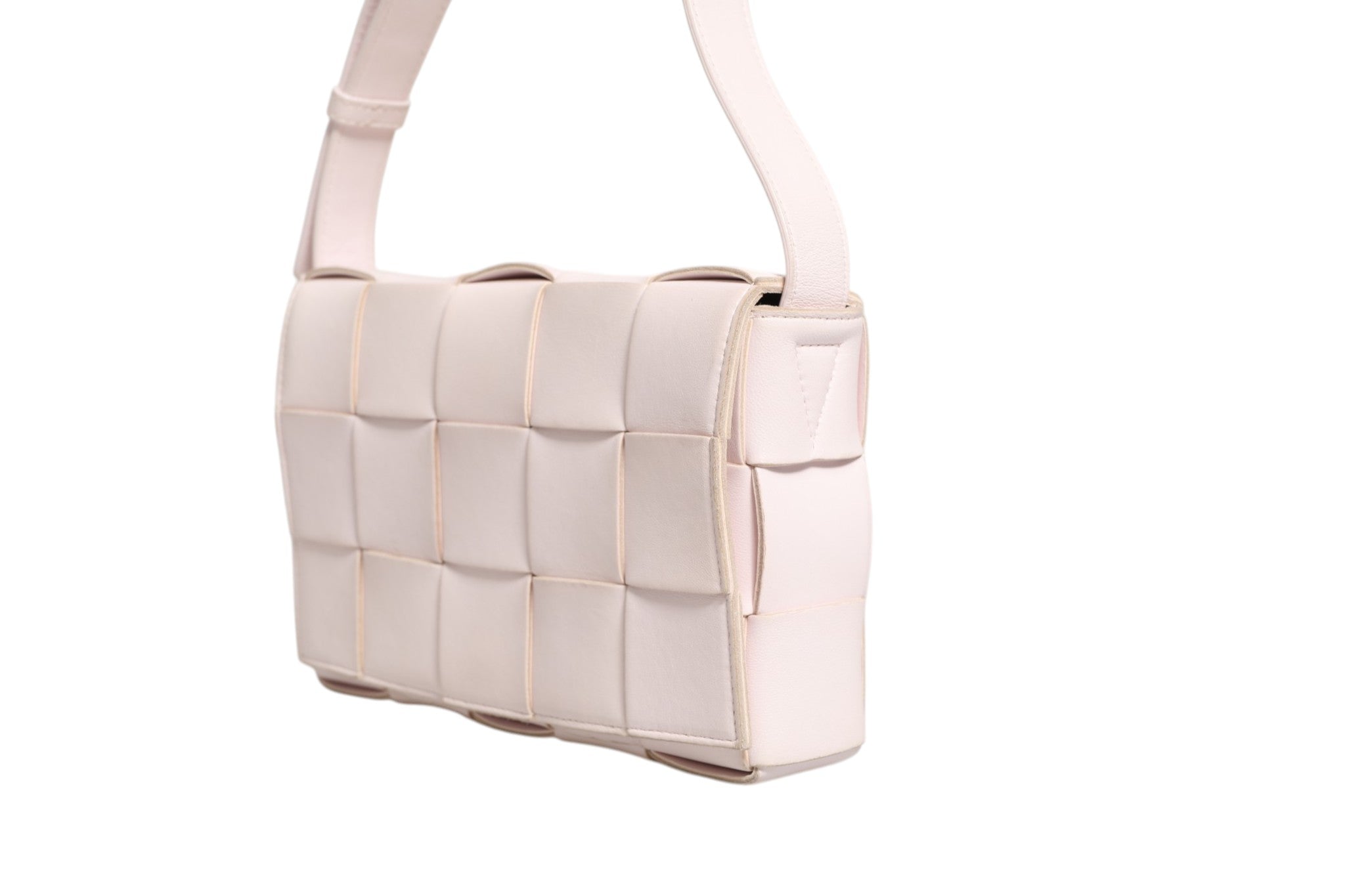 Bottega Veneta Pink Intrecciato Cassette Shoulder Bag - Artisanal