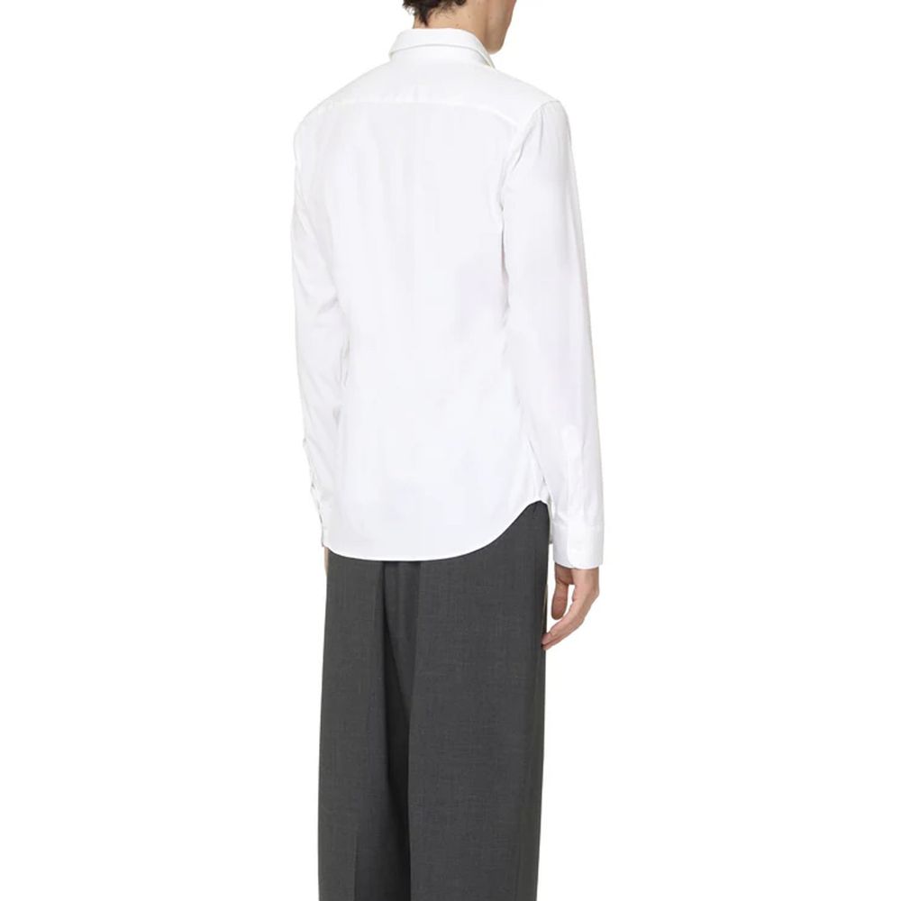 Gucci White Cotton Dress Shirt - Designer Luxury Couture