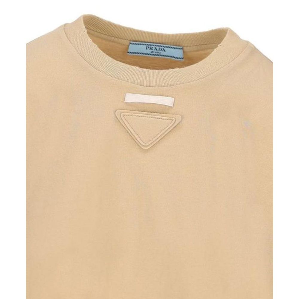 Indulge in the exquisite Prada Beige Cotton Sportswear, a testament to Italian craftsmanship, blending luxury and comfort for the discerning connoisseur.
