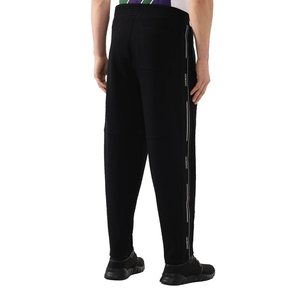 Givenchy Black Cotton Joggers - Designer Luxury Athleisure