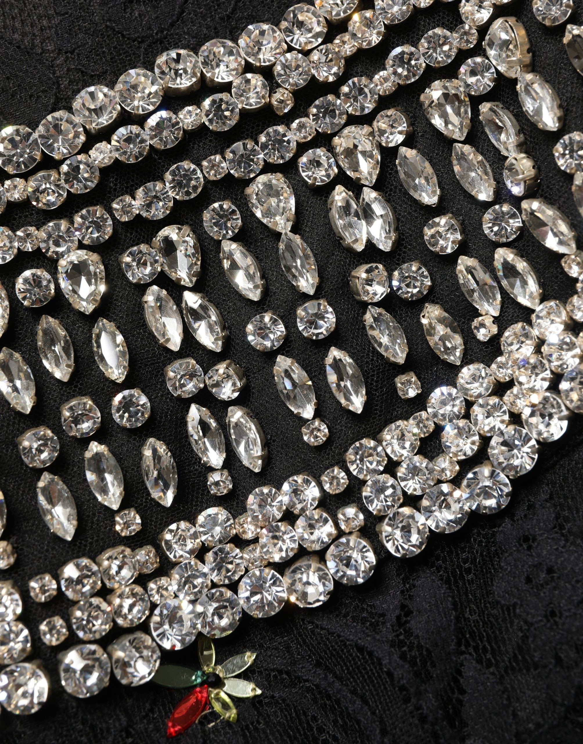 Dolce & Gabbana Black Sequin Embellished Sheath Mini Dress