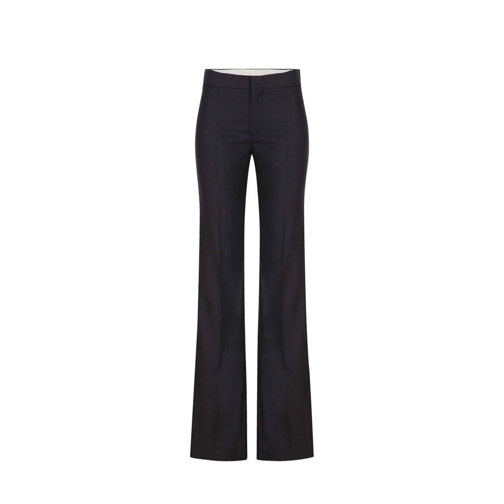 Chloé Gray Wool Dress Pants - Luxurious Designer Couture