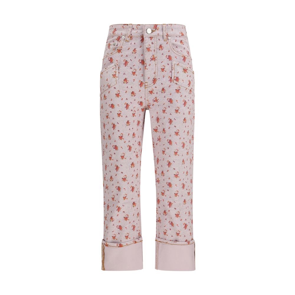Ganni Multicolor Cropped Pants - Elevate Your Luxury Wardrobe