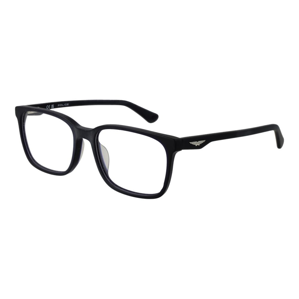 Police Blue Cellulose Acetate Glasses - Artisanal Luxury Frames