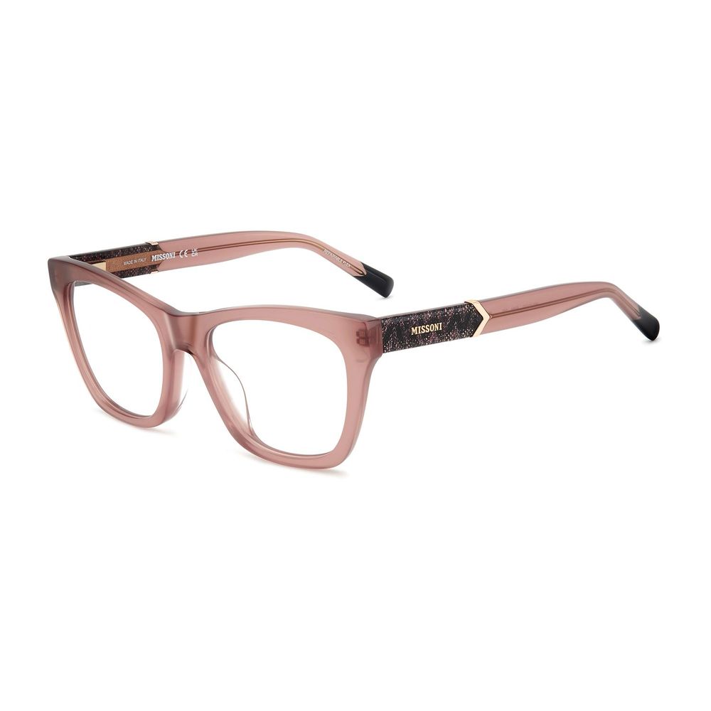 Elevate your style with Missoni Pink Acetate Glasses, a luxurious blend of exquisite craftsmanship and timeless elegance, perfect for the discerning individual.