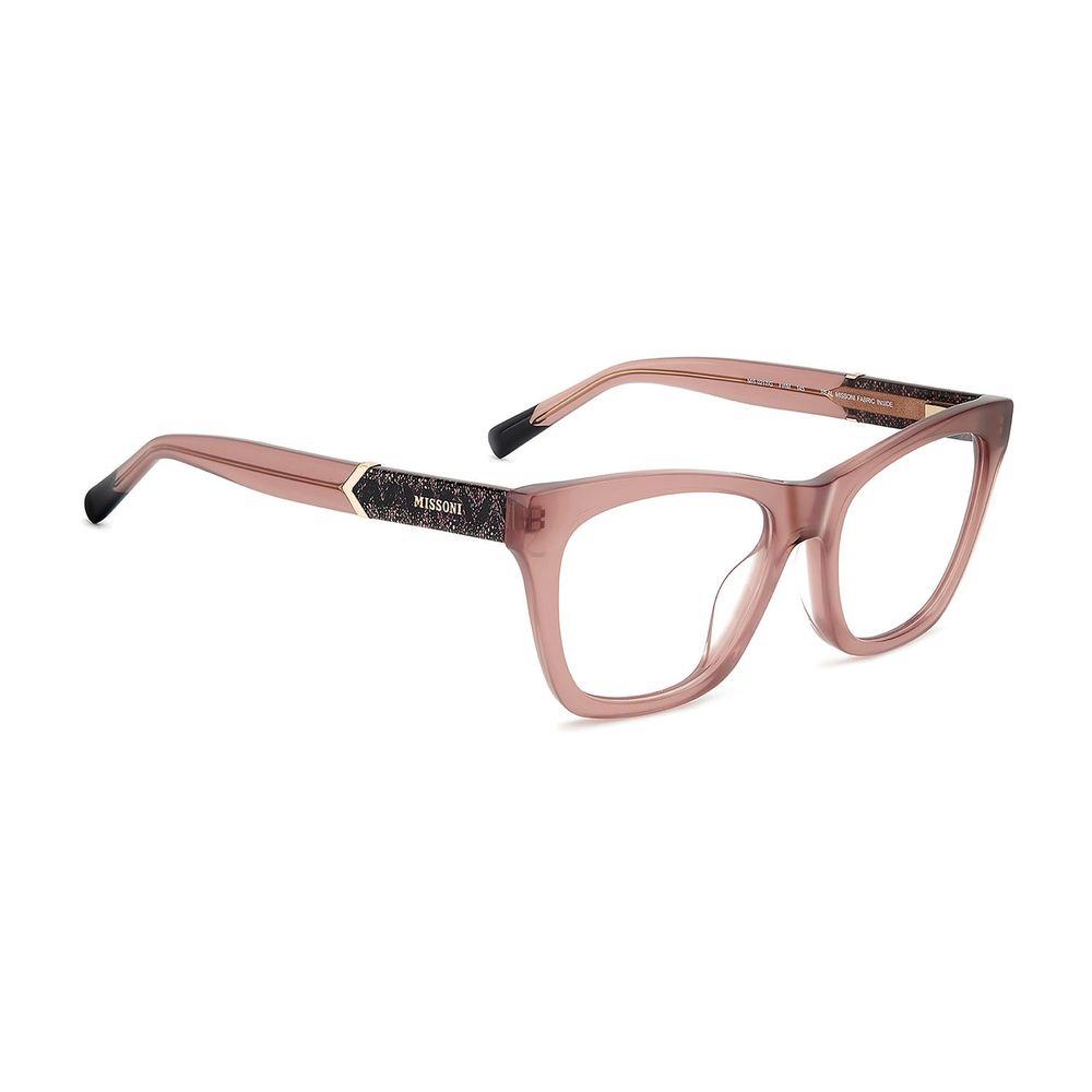 Elevate your elegance with Missoni Pink Acetate Glasses, where exquisite craftsmanship meets timeless luxury, perfect for the discerning individual seeking sophistication.