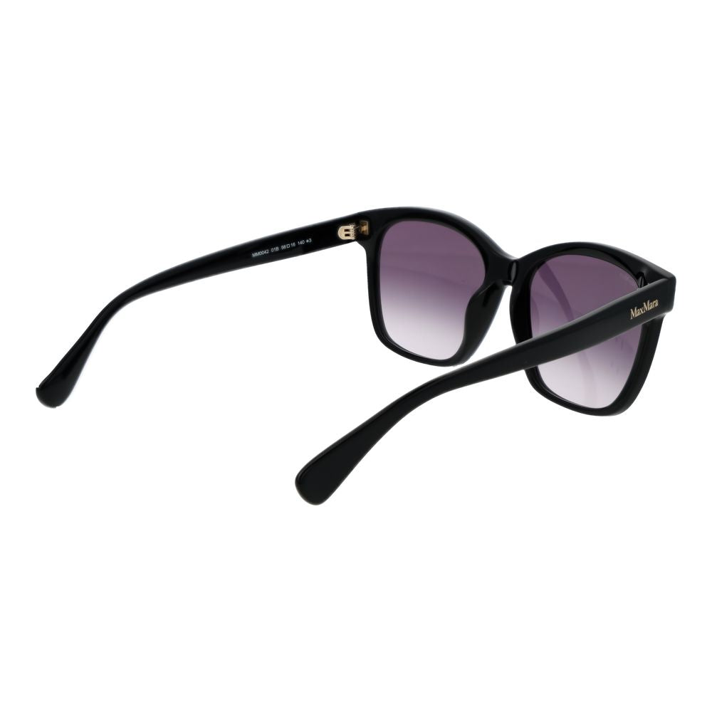 Experience the allure of Max Mara Black Acetate Sunglasses, where exquisite craftsmanship meets timeless elegance, perfect for the discerning individual.