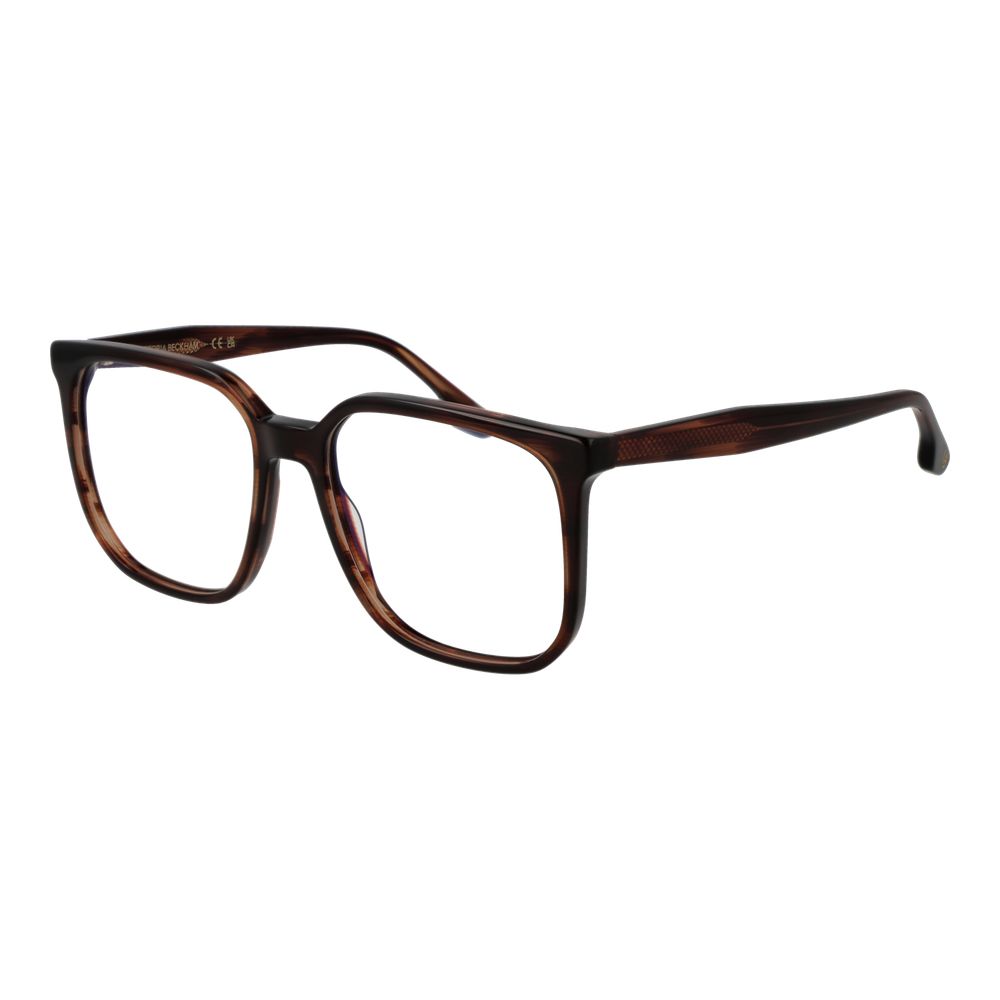 Elevate your style with Victoria Beckham's Brown Acetate Glasses, where exquisite craftsmanship meets timeless elegance, perfect for the discerning individual.