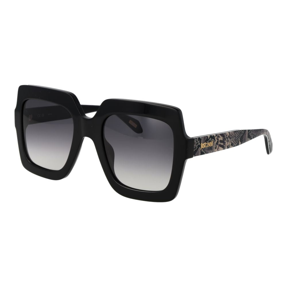 Just Cavalli Black Cellulose Acetate Sunglasses - Timeless Elegance