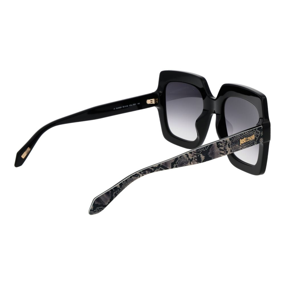 Just Cavalli Black Cellulose Acetate Sunglasses - Timeless Elegance