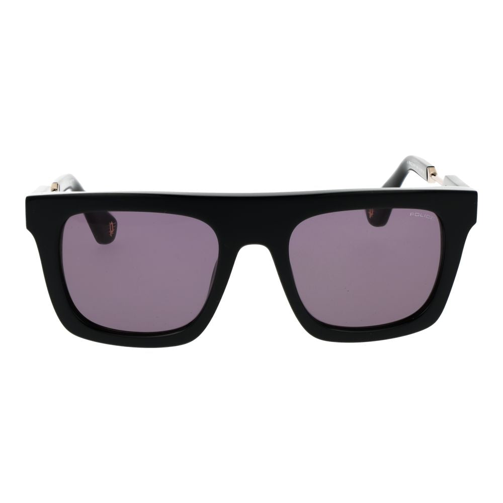 Elevate your style with Police Black Cellulose Acetate Sunglasses, a timeless accessory that embodies sophistication and luxury for the discerning individual.
