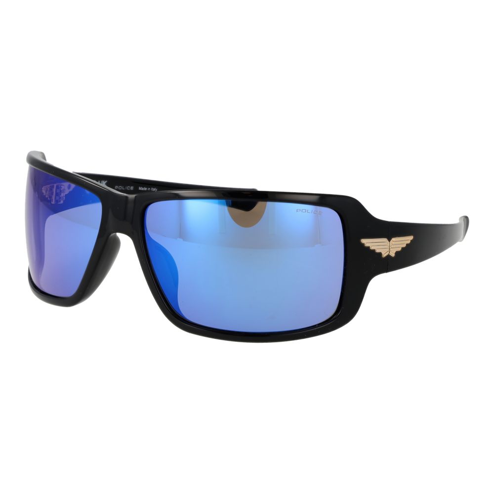 Indulge in the allure of Police Black Plastic Sunglasses, where exquisite design meets bold sophistication, perfect for those who command attention and style.