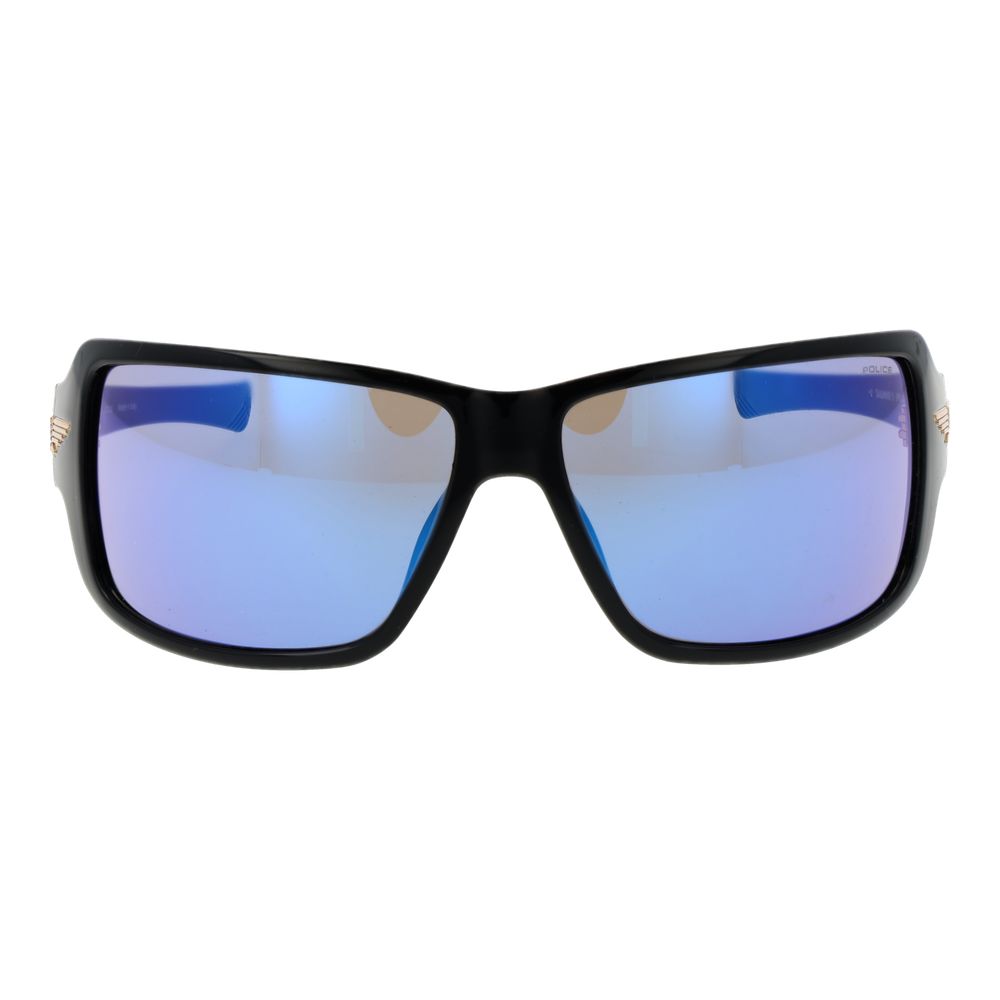 Indulge in the exquisite Police Black Plastic Sunglasses, where bold design meets luxurious craftsmanship, elevating your style with every glance.