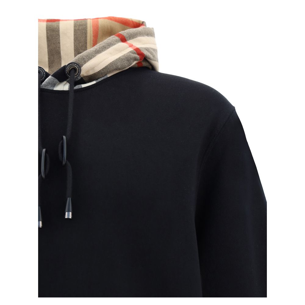 Burberry Black Cotton Sweatshirt – Artisanal Luxury Essential