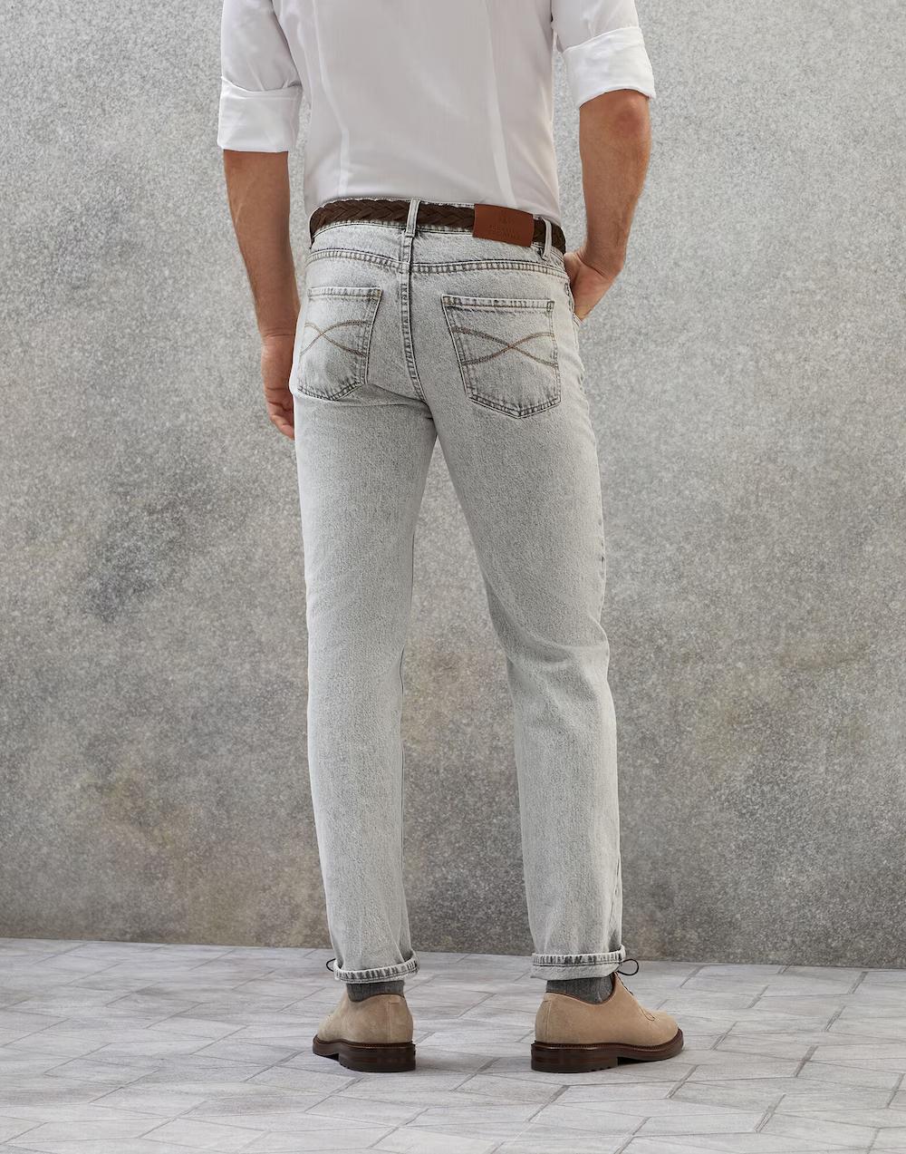 Brunello Cucinelli Black Cotton Jeans Denim