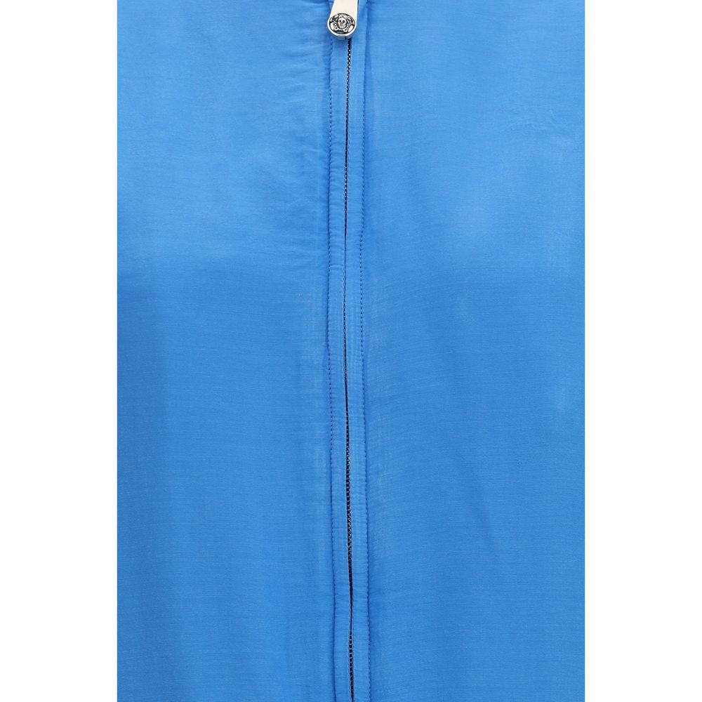 Versace Blue Silk Clothing