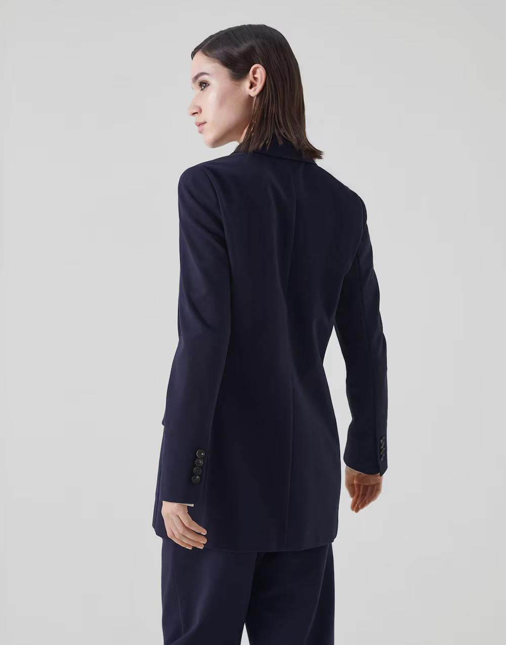 Brunello Cucinelli Blue Cotton Coat